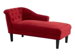 Chaise Longue - Hoek Rechts - Anouk Van Stof - Rood