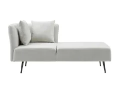 Chaise Longue Rechts Van Cremekleurige Stof Napasa