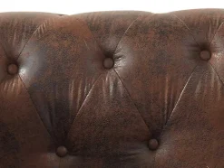 Chesterfield Chaise Longue - Hoek Rechts - Shirel Van Microvezel Met Lived-In Leeraspect