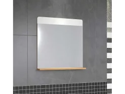 Ciara Spiegel 1 Plank Artisanaal Eiken Decor, Spiegelglas.