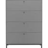 Commode 4 Laden Grijs
