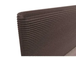 Complete Set Met Boxspring En Hoofdbord + Bedbodem + Matras + Topmatras - 160 X 200 Cm - Ribfluweel - Bruin - Nara Van Ysmee