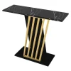 Consoletafel - Zwart Marmereffect En Goud - Orsona