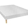 Decoratief Gewatteerde Bedbodem Met 14 Multiplex-Latten Panacea Van Dreamea - Wit - 120X190 Cm