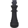 Decoratief Standbeeld Schaakspel In Cement Koning - B. 24,5 X H. 68 Cm - Gambit