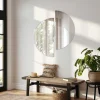 Decoratieve Halfcirkel Wandspiegel 1/2 O60