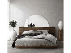 Decoratieve Halfcirkel Wandspiegel 1/2 O60