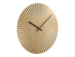 Design Wandklok - D. 50 Cm - Metaal - Goudkleurig - Felinar