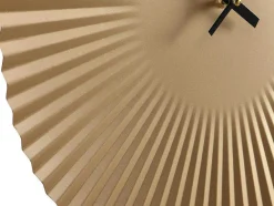 Design Wandklok - D. 50 Cm - Metaal - Goudkleurig - Felinar