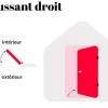Deur Van Geglazuurd Staal En Inox H.207 X B.100 Cm Antraciet - Links Duwen - Braga