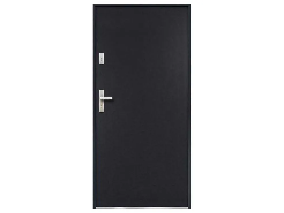 Deur Van Staal H.207 X B.100 Cm Antraciet - Links Duwen - Agueda