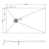 Douchebak Om Te Betegelen Delos 1400X900X40 Mm