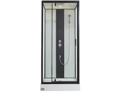 Douchecabine Met Massagestralen Primea - 2 Zones Met Massagestralen - L90 X D90 X H215 Cm - Tropische Regenfunctie En Handdouchekop