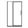 Douchedeur In Industriele Stijl - Zwart Mat - 120 X 195 Cm - Toroni