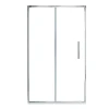 Douchedeur In Industriele Stijl - Chroom - 120 X 195 Cm - Toroni