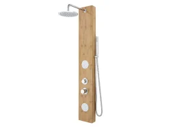 Douchekolom Met Massagestralen Solal Van Bamboe - 20 X 140Cm