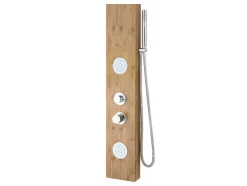 Douchekolom Met Massagestralen Solal Van Bamboe - 20 X 140Cm
