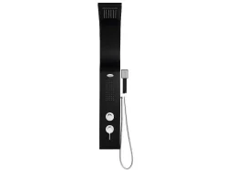Douchekolom Met Massagestralen Kourbea - Zwart - 20 X 132 Cm