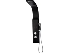 Douchekolom Met Massagestralen Kourbea - Zwart - 20 X 132 Cm