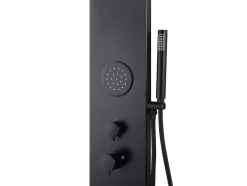 Douchekolom Met Massagestralen Jubida - Zwart - 20*130 Cm