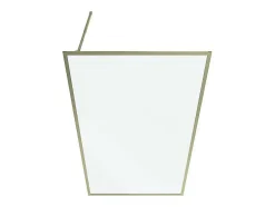Douchewand Voor Inloopdouche 120 X 200 Cm Goudkleurig Gehard Glas Amberi