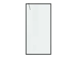 Douchewand Voor Inloopdouche 100 X 200 Cm Matzwart Gehard Glas Amberi