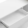 Draaibaar Barmeubel Eldir- 2 Deuren, 1 Lade En 1 Nis - Mdf - Witgelakt & Eiken