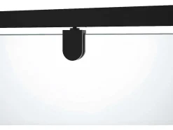 Draaibare Douchedeur Van Matzwart Metaal - Industriele Stijl - 80 X 195 Cm - Tamri
