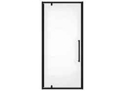 Draaibare Douchedeur Van Matzwart Metaal - Industriele Stijl - 90 X 195 Cm - Tamri