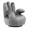 Draaibare Fauteuil Hand Catchy Van Fluweel - Antraciet