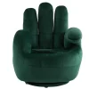 Draaibare Fauteuil Hand Catchy Van Fluweel - Spargroen