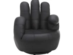Draaiende Fauteuil Catchy Van Kunstleer - Zilverkleurig