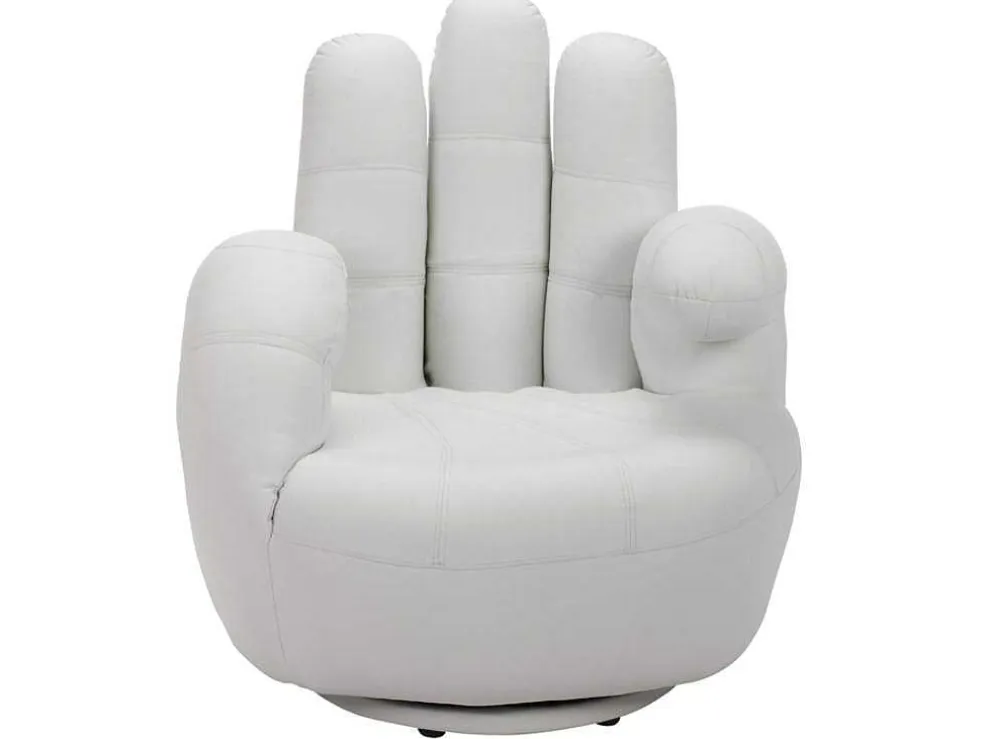 Draaiende Fauteuil Catchy Van Kunstleer - Wit