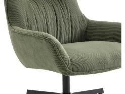 Draaifauteuil Van Groen Ribfluweel Galati