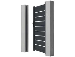 Draaihekje Van Aluminium - Antraciet - L100Xh176 Cm - Primo