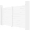 Draaipoort Van Aluminium L305 X H181 Cm Wit - Nazario