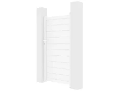 Draaipoort Van Aluminium L103 X H181 Cm Wit - Nazario