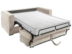 Driezits Express Slaapbank Van Ribfluweel - Beige - Loreto