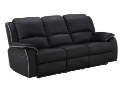 Driezits Relaxbank Microvezel Hernani - Zwart
