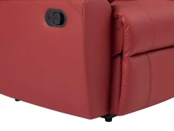 Driezits Relaxbank Van Leer Aroma - Rood