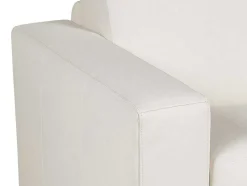 Driezits Slaapbank 100% Buffelleer Delectea Ii - Wit