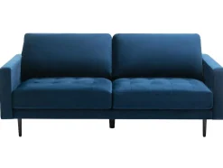 Driezitsbank Van Fluweel - Blauw - Estela