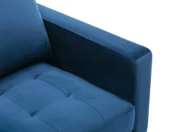 Driezitsbank Van Fluweel - Blauw - Estela