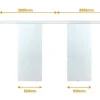 Dubbele Schuifdeur In Opbouw - H205 X L166 Cm - Gehard Glas - Alina