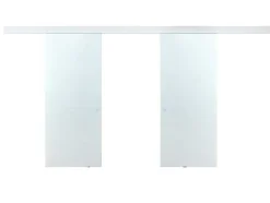 Dubbele Schuifdeur In Opbouw - H205 X L166 Cm - Gehard Glas - Alina