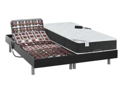 Elektrisch Relaxbed Met Vormgeheugen Phanes Van Dreamea - Okin Motoren - 2 X 70 X 190 Cm - Zwart