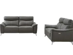 Elektrische 3+2 Zits Relaxbank Van Leer Metronomya - Taupe