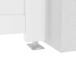 Elektrische Draaipoort Van Aluminium L355 X H181 Cm Wit - Nazario