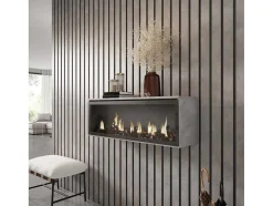 Elektrische Haard Led , 107X38X25Cm, Woonkamer - Eetkamer, Elektrische Haard, Cement