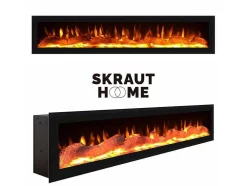 Elektrische Haard Led , 102X45X35Cm, 1 Opening, 1 Deur, Elektrische Haard, Hangend, Cement